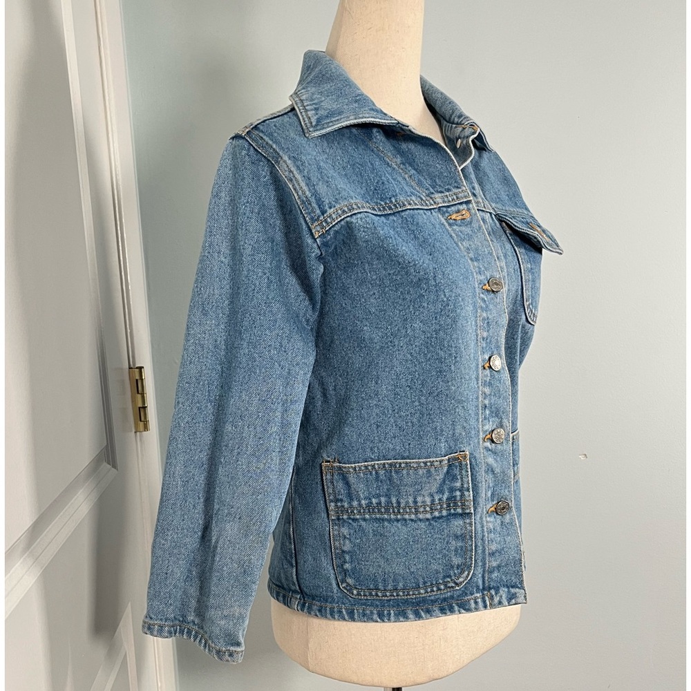 Vintage New Legends cropped fitted denim jacket - Picture 7 of 11
